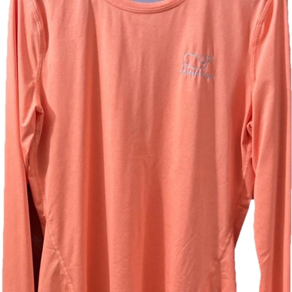 VINEYARD VINES Ladies Peach Long Sleeve Performance Rash Guard Tee Shirt Women L